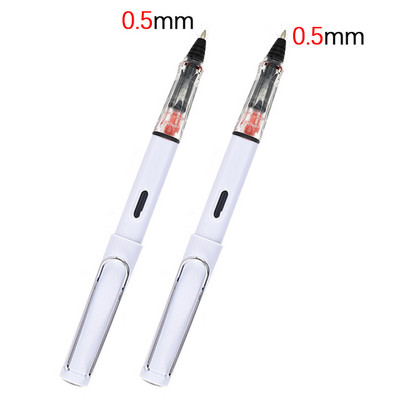 2 kom/lot prozirna gel olovka 0,38/0,5 mm kaligrafska olovka za potpis koja upija tintu Zamjenjiva vrećica za tintu i olovka za upijanje tinte Nova olovka