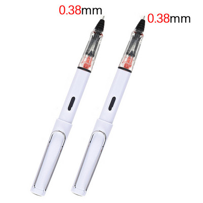2 kom/lot prozirna gel olovka 0,38/0,5 mm kaligrafska olovka za potpis koja upija tintu Zamjenjiva vrećica za tintu i olovka za upijanje tinte Nova olovka