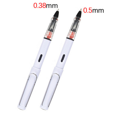 2 kom/lot prozirna gel olovka 0,38/0,5 mm kaligrafska olovka za potpis koja upija tintu Zamjenjiva vrećica za tintu i olovka za upijanje tinte Nova olovka