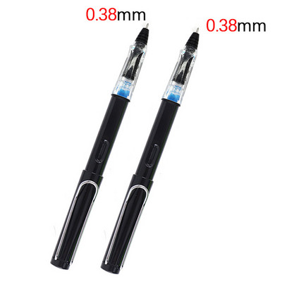 2 kom/lot prozirna gel olovka 0,38/0,5 mm kaligrafska olovka za potpis koja upija tintu Zamjenjiva vrećica za tintu i olovka za upijanje tinte Nova olovka