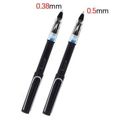 2 kom/lot prozirna gel olovka 0,38/0,5 mm kaligrafska olovka za potpis koja upija tintu Zamjenjiva vrećica za tintu i olovka za upijanje tinte Nova olovka