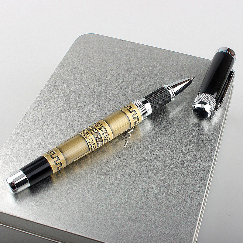 Jinhao 189 Vintage Metal 3 culori Rollerball Pen, de înaltă calitate, lux, birou, școală, materiale de papetărie, complet metal