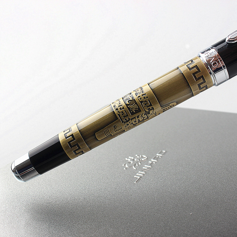 Jinhao 189 Vintage Metal 3 culori Rollerball Pen, de înaltă calitate, lux, birou, școală, materiale de papetărie, complet metal