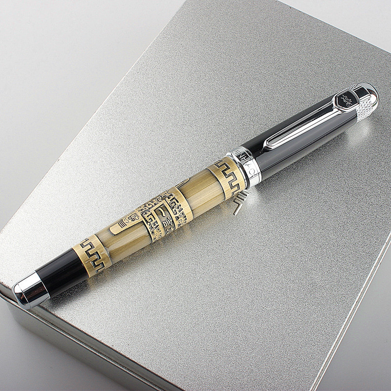Jinhao 189 Vintage Metal 3 culori Rollerball Pen, de înaltă calitate, lux, birou, școală, materiale de papetărie, complet metal