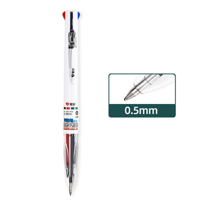 4 viename Daugiaspalvis gelio rašalo rašiklis 0,5 mm Juoda Mėlyna Raudona Žalia Užpildai Studentams Spalvingi ženklinimo rašikliai Rašymo įrankiai Kawaii Kanceliarinės prekės