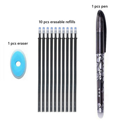 Haile Kawaii Magic Erasable Pens Slatke gel olovke za dopunjavanje Set štapića Pisaći materijal za bilježnicu Školski uredski pribor Gel Ink Pen