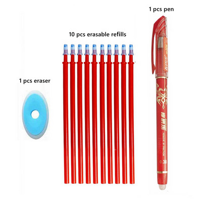 Haile Kawaii Magic Erasable Pens Slatke gel olovke za dopunjavanje Set štapića Pisaći materijal za bilježnicu Školski uredski pribor Gel Ink Pen