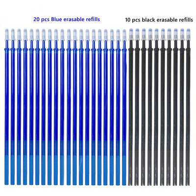 Haile Kawaii Magic Erasable Pens Slatke gel olovke za dopunjavanje Set štapića Pisaći materijal za bilježnicu Školski uredski pribor Gel Ink Pen