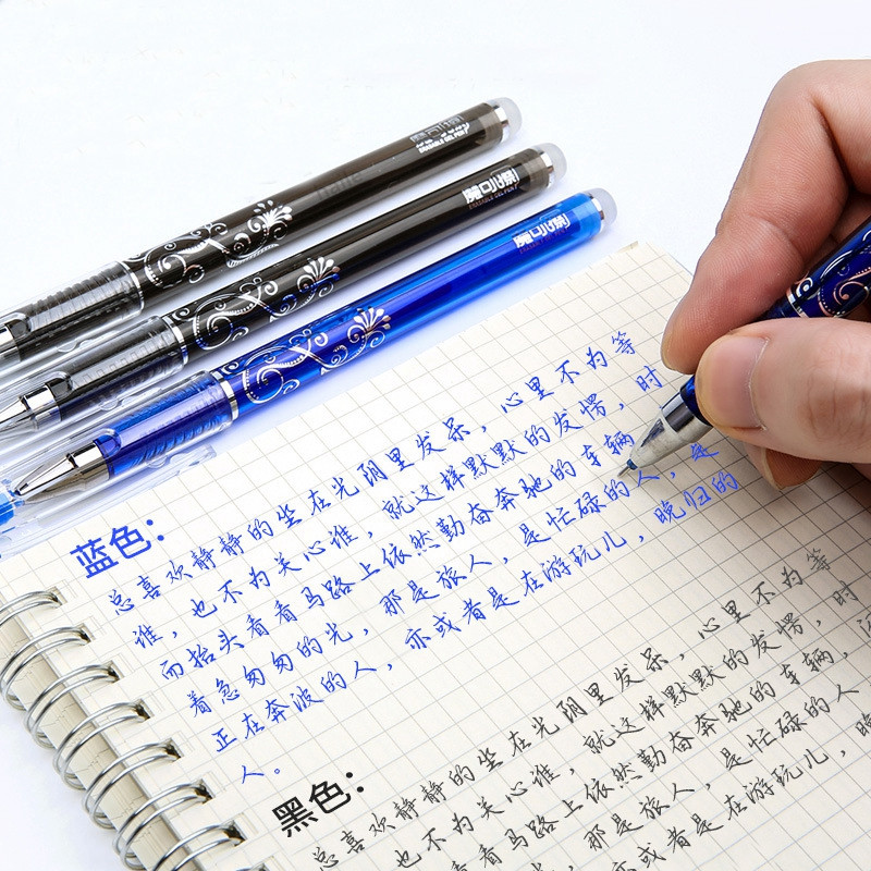 Haile Kawaii Magic Erasable Pens Slatke gel olovke za dopunjavanje Set štapića Pisaći materijal za bilježnicu Školski uredski pribor Gel Ink Pen