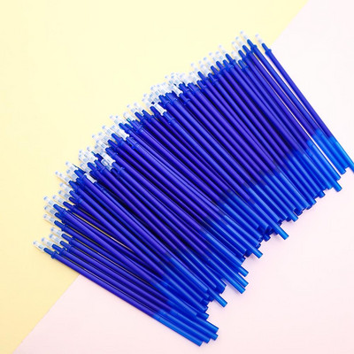 50 vnt./pak. Korėjos ištrinamo gelio rašiklio rašalo, juodos mėlynos blykstės kasetės mokyklinės biuro reikmenys, stacionarios raštinės reikmenys