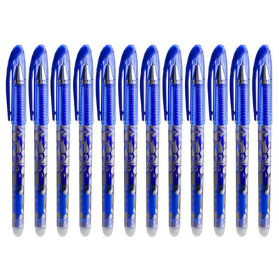 50 vnt./pak. Korėjos ištrinamo gelio rašiklio rašalo, juodos mėlynos blykstės kasetės mokyklinės biuro reikmenys, stacionarios raštinės reikmenys