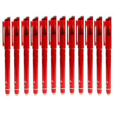 50 vnt./pak. Korėjos ištrinamo gelio rašiklio rašalo, juodos mėlynos blykstės kasetės mokyklinės biuro reikmenys, stacionarios raštinės reikmenys