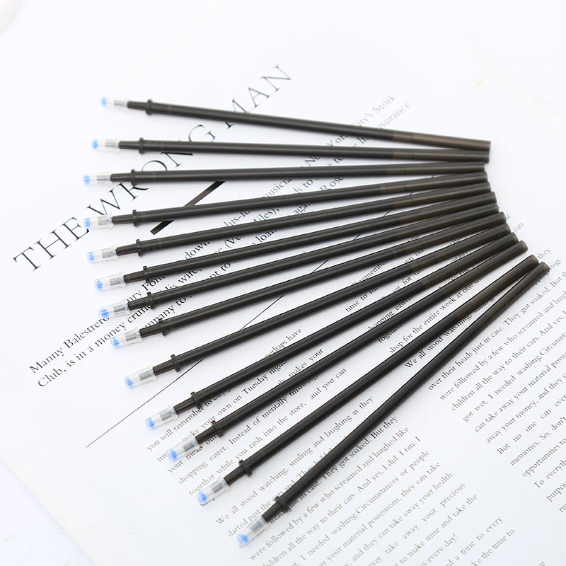 50 vnt./pak. Korėjos ištrinamo gelio rašiklio rašalo, juodos mėlynos blykstės kasetės mokyklinės biuro reikmenys, stacionarios raštinės reikmenys