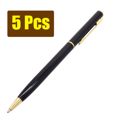 10~8~5~4~3~2~1 vnt Didmeninė prekyba biuro reikmenimis Tušinukas 0,7 mm mėlynos spalvos rašalas, plonas metalinis tušinukas senjorams dovanų rašiklis