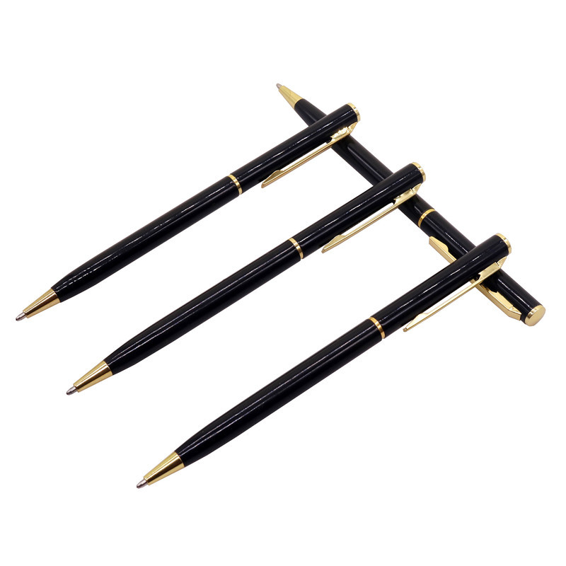 10~8~5~4~3~2~1 vnt Didmeninė prekyba biuro reikmenimis Tušinukas 0,7 mm mėlynos spalvos rašalas, plonas metalinis tušinukas senjorams dovanų rašiklis