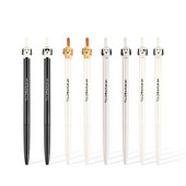 4 bucăți/set câine alb negru 0,5 mm pixuri cu gel de desene animate cu cerneală neagră tip presă stilou de scris Papetarie de birou Cadouri școlare Rechizite Kawaii