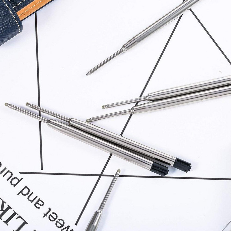 5 kom zamjenske crne/plave metalne olovke za Parkerove metalne uloške za kemijske olovke