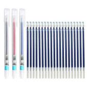 23 buc/lot 0,5 mm Set de reîncărcare stilou cu gel pentru birou, pix pentru semnătură, roșu, albastru, negru, tijă de reumplere pentru mânere, rechizite școlare, papetărie pentru examen