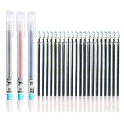 23 buc/lot 0,5 mm Set de reîncărcare stilou cu gel pentru birou, pix pentru semnătură, roșu, albastru, negru, tijă de reumplere pentru mânere, rechizite școlare, papetărie pentru examen