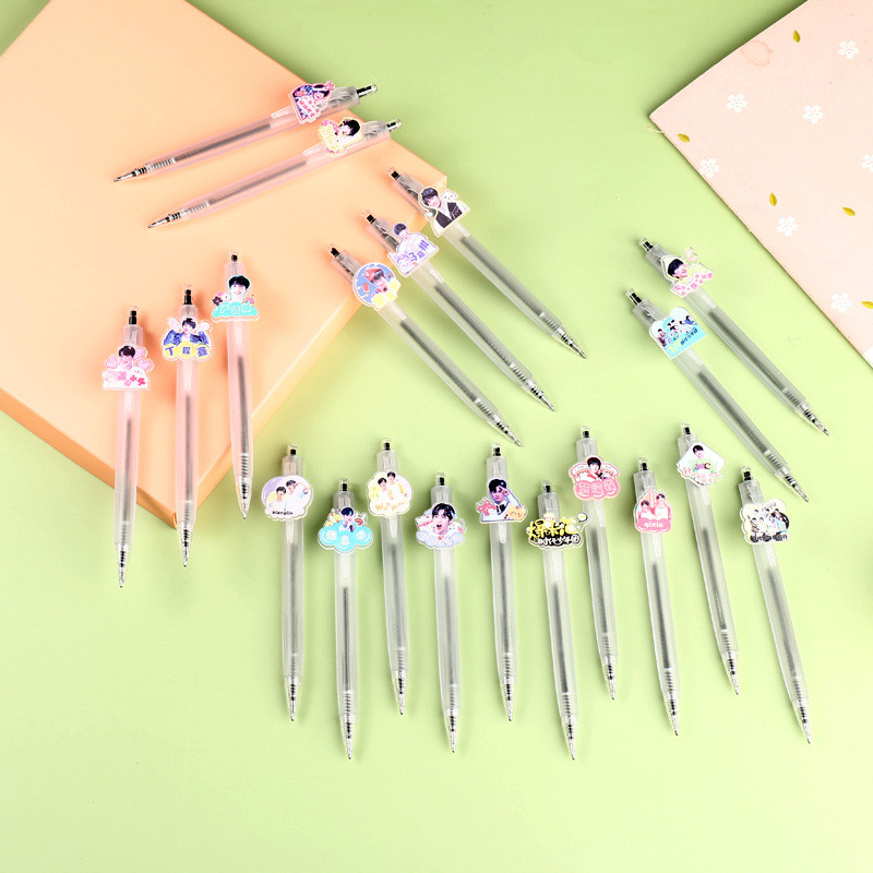 6PC/SET TNT Song Yaxuan Liu Yaowen He Junling Yan Haoxiang Ma Jiaqi Ding Chengxin Zhang Zhenyuan Press Gel Water Signature Pen