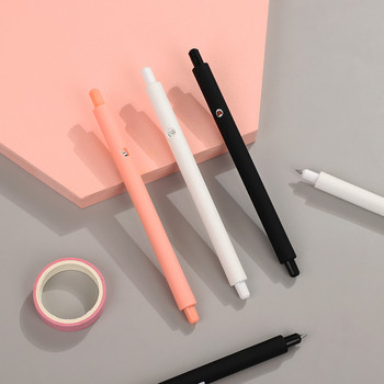 JIANWU 1 бр. 0,5 мм сладко мече аниме гел писалка черно розово бял плътен цвят Kawaii неутрална писалка училищни офис консумативи детски канцеларски материали