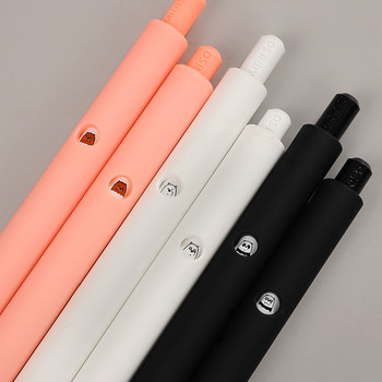 JIANWU 1 бр. 0,5 мм сладко мече аниме гел писалка черно розово бял плътен цвят Kawaii неутрална писалка училищни офис консумативи детски канцеларски материали