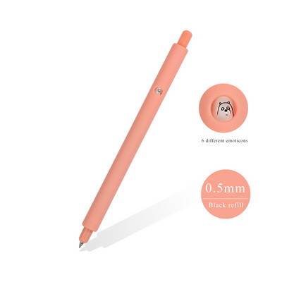 JIANWU 1 kom 0,5 mm slatki medvjed anime gel olovka crna ružičasta bijela jednobojna kawaii neutralna olovka školski uredski pribor dječji pribor