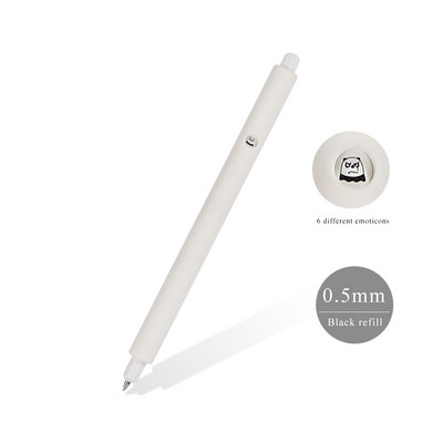 JIANWU 1 kom 0,5 mm slatki medvjed anime gel olovka crna ružičasta bijela jednobojna kawaii neutralna olovka školski uredski pribor dječji pribor