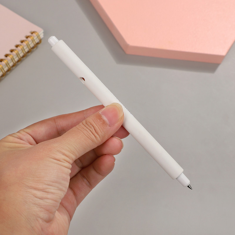 JIANWU 1 kom 0,5 mm slatki medvjed anime gel olovka crna ružičasta bijela jednobojna kawaii neutralna olovka školski uredski pribor dječji pribor