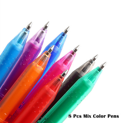 Olovka 8 kom./komplet Gel olovka Kawaii Erasable Pen Čarobna gel olovka Set Školski uredski pribor za pisanje Učenički pribor Školski pribor