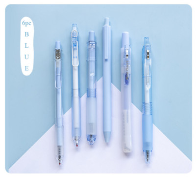 6 ks Kawaii gélové pero farebný zvýrazňovač sada detských študentských písacích pier Ins kórejské japonské Kawaii školské kancelárske potreby