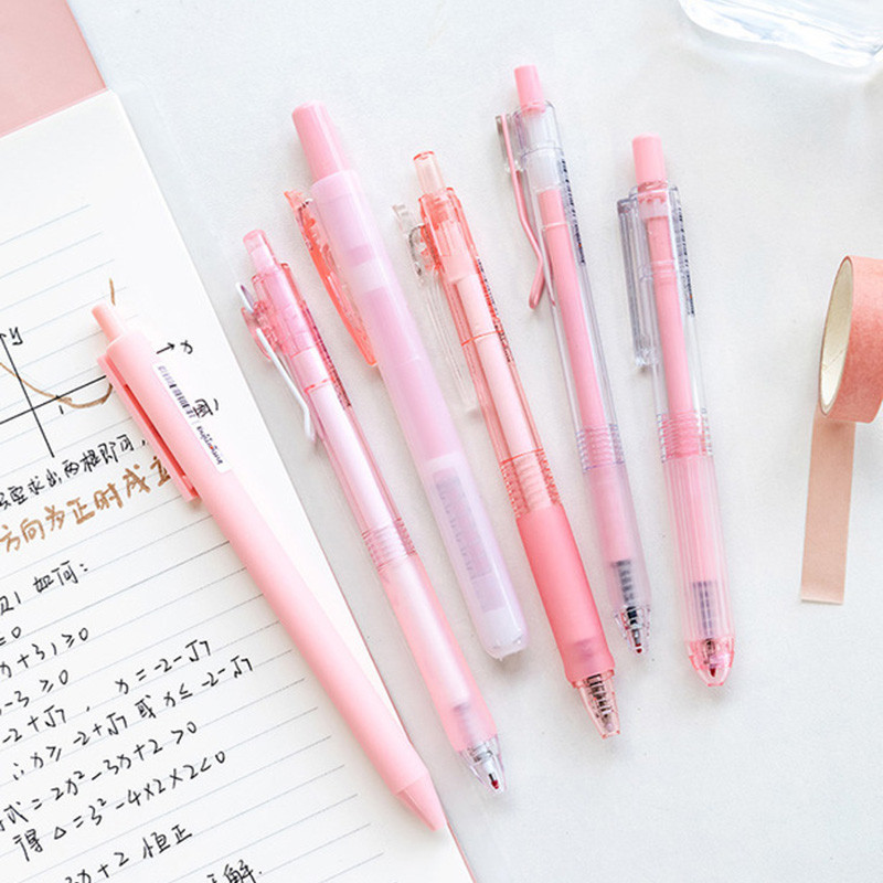 6 ks Kawaii gélové pero farebný zvýrazňovač sada detských študentských písacích pier Ins kórejské japonské Kawaii školské kancelárske potreby