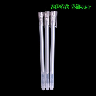 3Pcs/Set Veliki kapacitet 0,6 mm Bijela gel olovka s finim vrhom Highlighter Marker Olovka Crtanje skica Umjetnički markeri Komični dizajn Umjetnički pribor