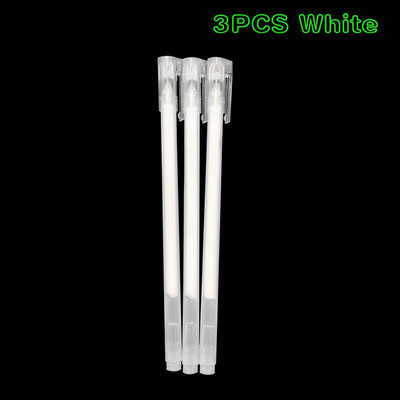 3Pcs/Set Veliki kapacitet 0,6 mm Bijela gel olovka s finim vrhom Highlighter Marker Olovka Crtanje skica Umjetnički markeri Komični dizajn Umjetnički pribor