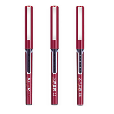 3 kom. 0,5 mm gel olovka s tekućom tintom i velikim kapacitetom, prozirna olovka s potpisom, ispit, pisanje, financije, školski uredski pribor