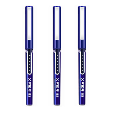 3 kom. 0,5 mm gel olovka s tekućom tintom i velikim kapacitetom, prozirna olovka s potpisom, ispit, pisanje, financije, školski uredski pribor