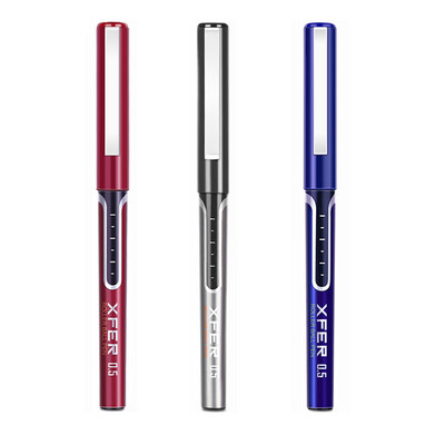 3 kom. 0,5 mm gel olovka s tekućom tintom i velikim kapacitetom, prozirna olovka s potpisom, ispit, pisanje, financije, školski uredski pribor