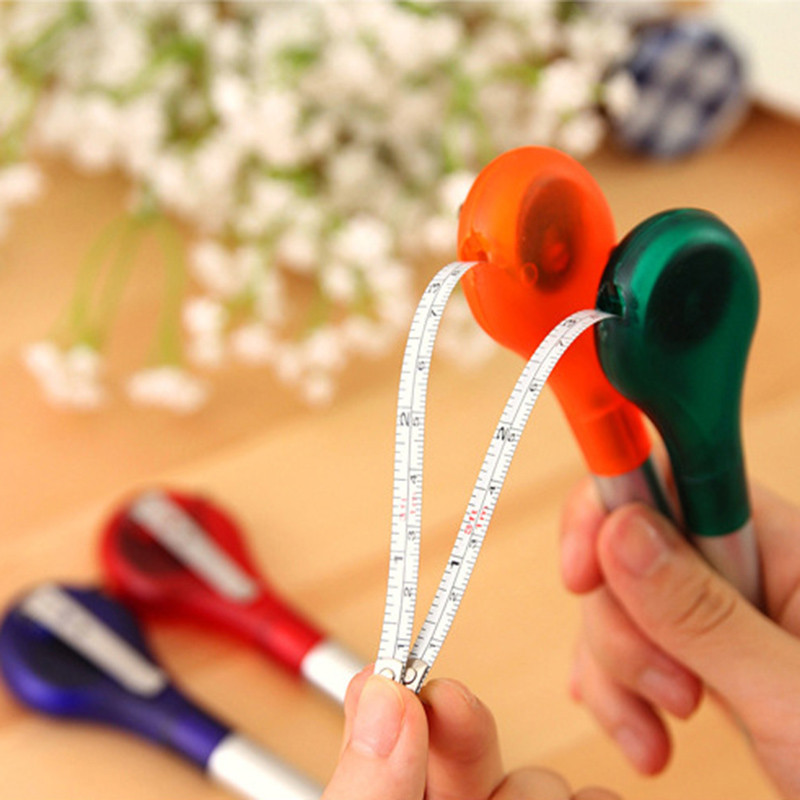 1 kom kreativna olovka za mjerenje, višenamjenska plastična kemijska olovka, prijenosna kemijska olovka, uredski i školski pribor