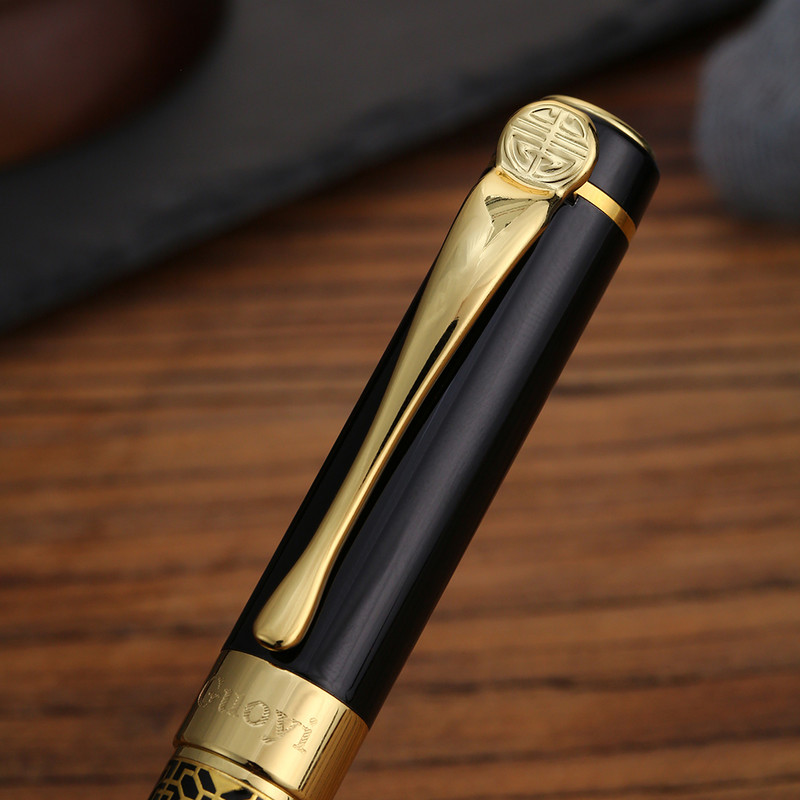 Guoyi A105 Luxury Eenvoudige Business Examen augstas klases metāla dāvanas masu pielāgošanas logotips Signature Gel Pen Journal Levert