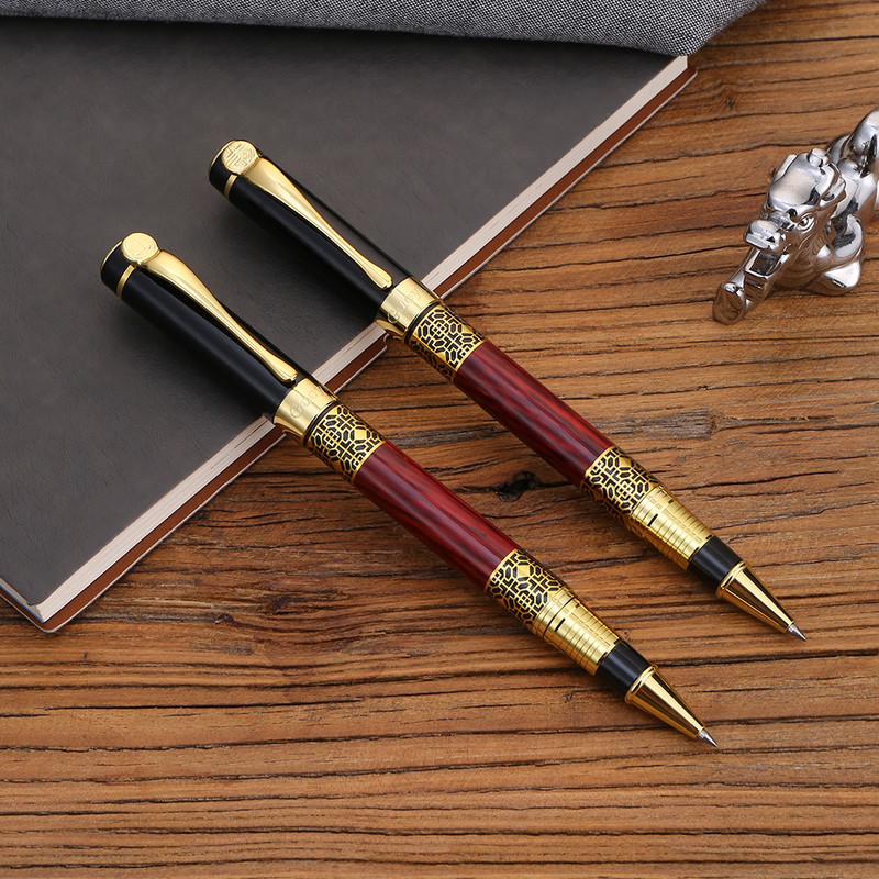 Guoyi A105 Luxury Eenvoudige Business Examen augstas klases metāla dāvanas masu pielāgošanas logotips Signature Gel Pen Journal Levert