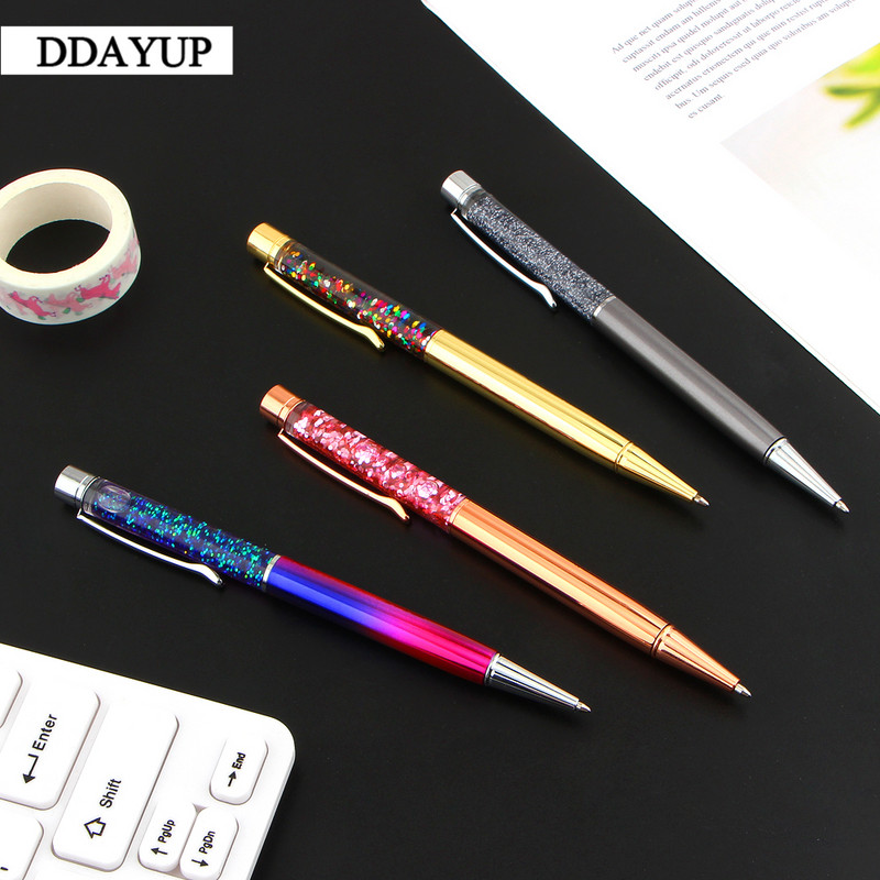 Prabangūs 1,0 mm greito smėlio tušinukai, alyvos krištolo aukso folija metalo vario spalvingi aukštos kokybės aukso milteliai