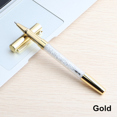 Baikingift Diamond Crystal Pen Kemijska olovka Prsten Wedding Office 0,7 mm Studentska dopisnica za dar Prilagođeni logo