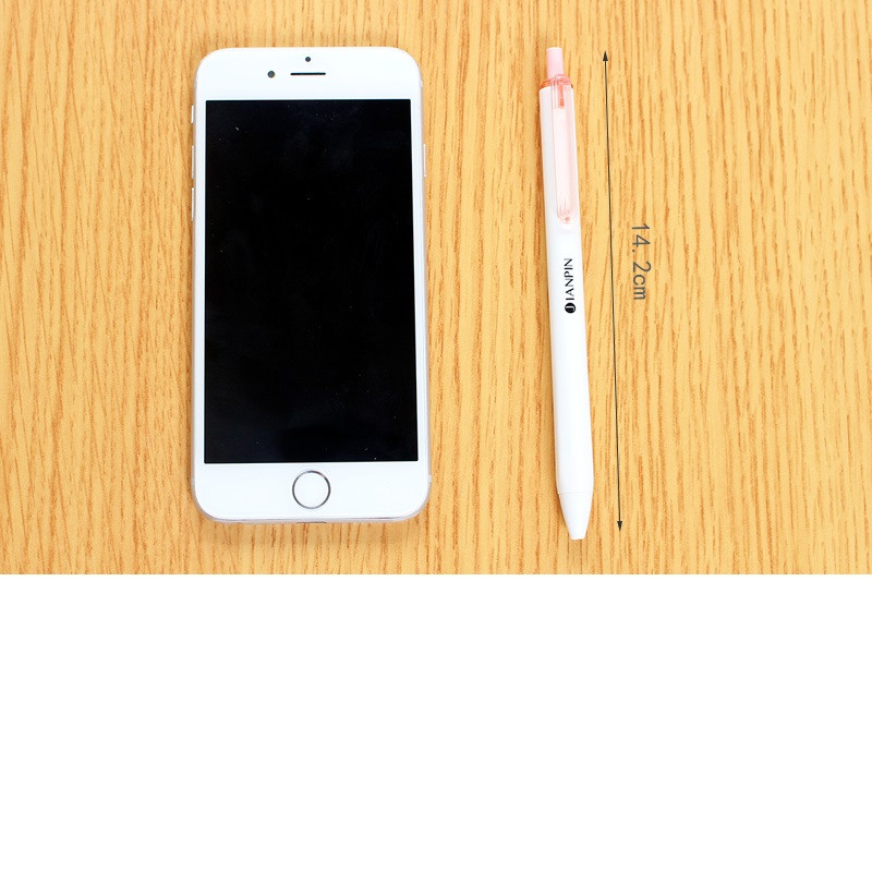 Jednostavne i svježe gel olovke od 4 komada Crystal Clip 0,5 mm crna tintna olovka za pisanje Uredski školski pribor A6496