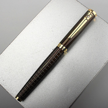 Висококачествена 8035 луксозна 0,7 мм ролкова химикалка Училищни и офис консумативи Метална химикалка за студентски канцеларски материали Подарък химикалка