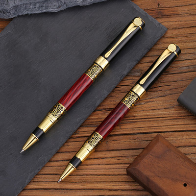 Guoyi A105 Luxury Eenvoudige Business Examen Fém High-End ajándékok Tömeges testreszabás logó Signature Gel Pen Journal Levert