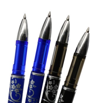 6 бр. Презаписваема химикалка 0,5 mm пълнител със синьо/черно мастило Magic Pen Инструмент за смяна на изпит за ученик Канцеларски материали за писане в офиса