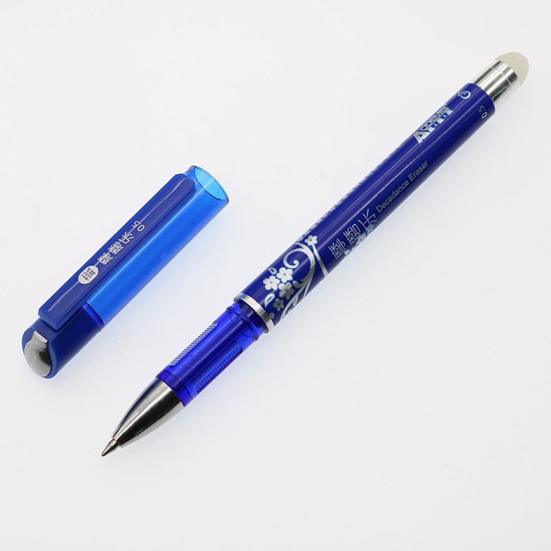 6 buc. stilou reinscriptibil 0,5 mm reîncărcare cu cerneală albastră/neagră stilou magic pentru examene pentru elevi de școală, instrument de înlocuire, articole de papetărie pentru scris