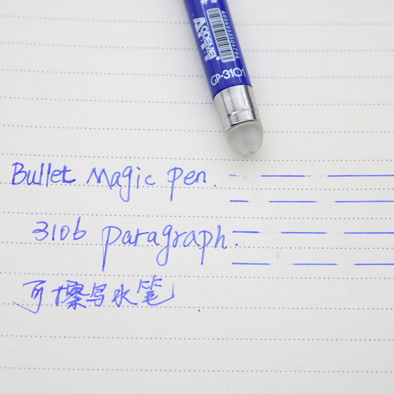 6 buc. stilou reinscriptibil 0,5 mm reîncărcare cu cerneală albastră/neagră stilou magic pentru examene pentru elevi de școală, instrument de înlocuire, articole de papetărie pentru scris
