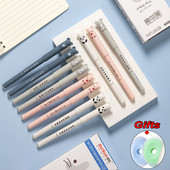 26Pcs/set 0,35 mm gel olovka Kawaii olovke za pisanje Životinje iz crtića s gumicom Uredski pribor za školu Pribor za pisanje