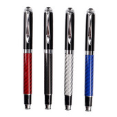 Pix din fibră de carbon, 230, pix pentru semnătură din metal, auriu, negru, papetărie, rechizite școlare de birou, pixuri cu cerneală pentru scris